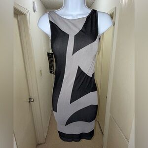 bebe Black and Tan Mini Dress - Size M/L